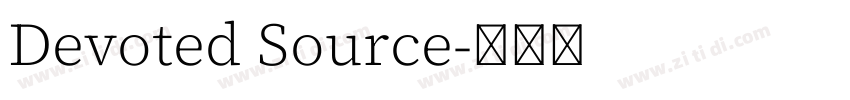 Devoted Source字体转换